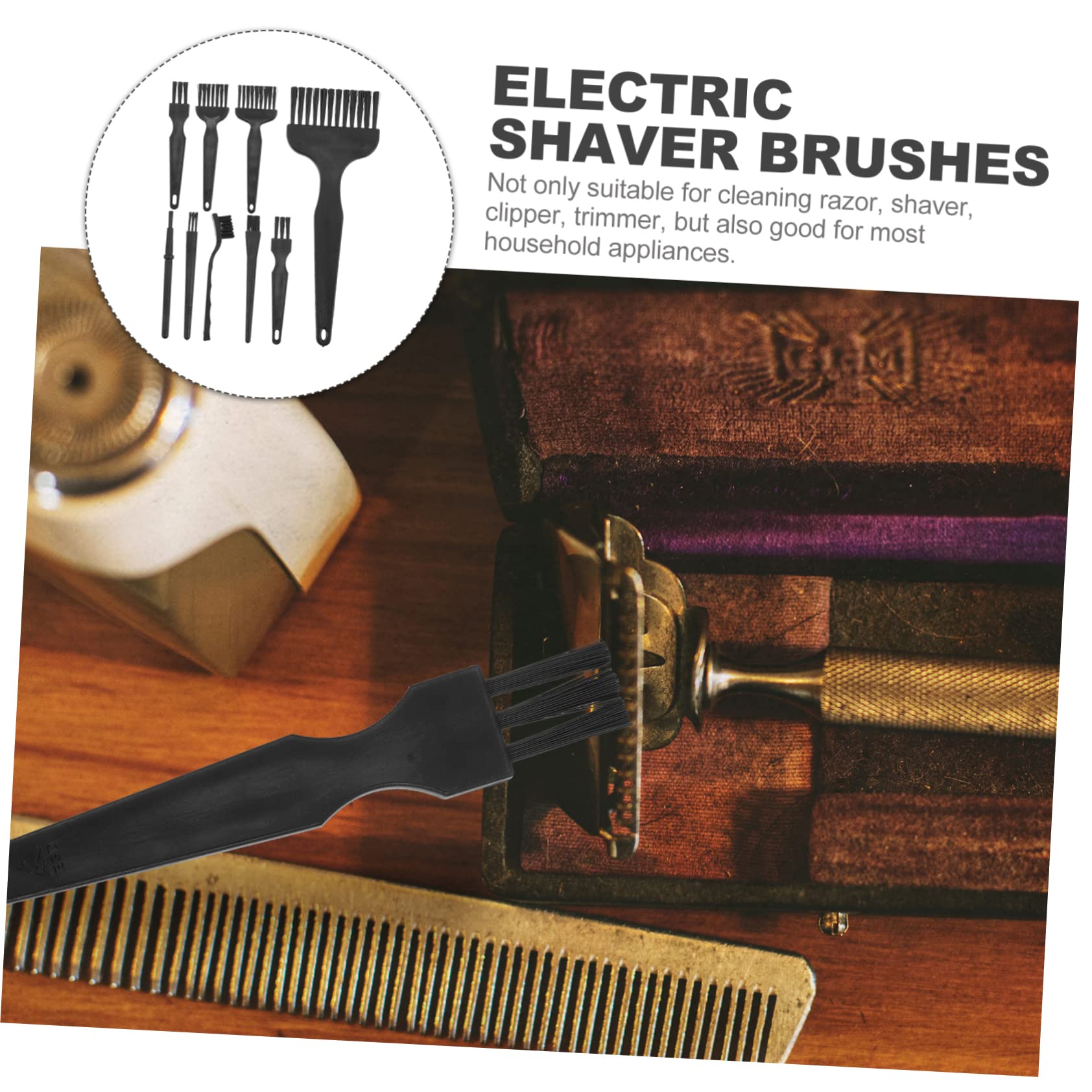 NOLITOY 16Pcs Electric Razor Cleaning Brush Kit for Shaver & Clippers - Grooming Essentials