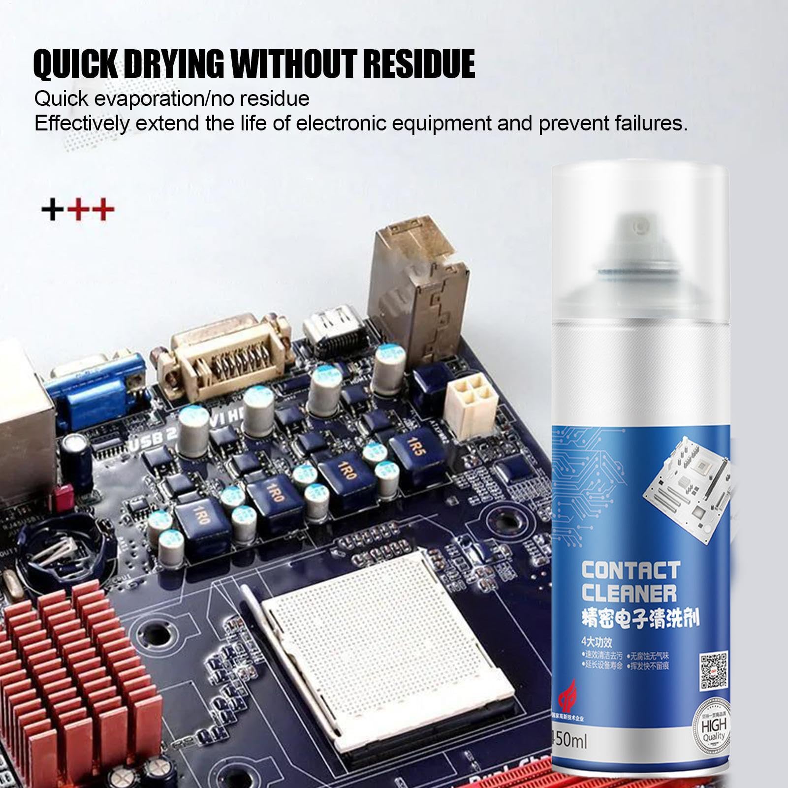 Electronic Cleaner Spray - Quick Drying for Keyboards & Screens | Office & Home Use