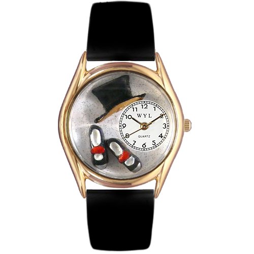 Elegant Gold Small Tap Dancing Watch for Women - Perfect for Dance Performances, Parties & Special Occasions