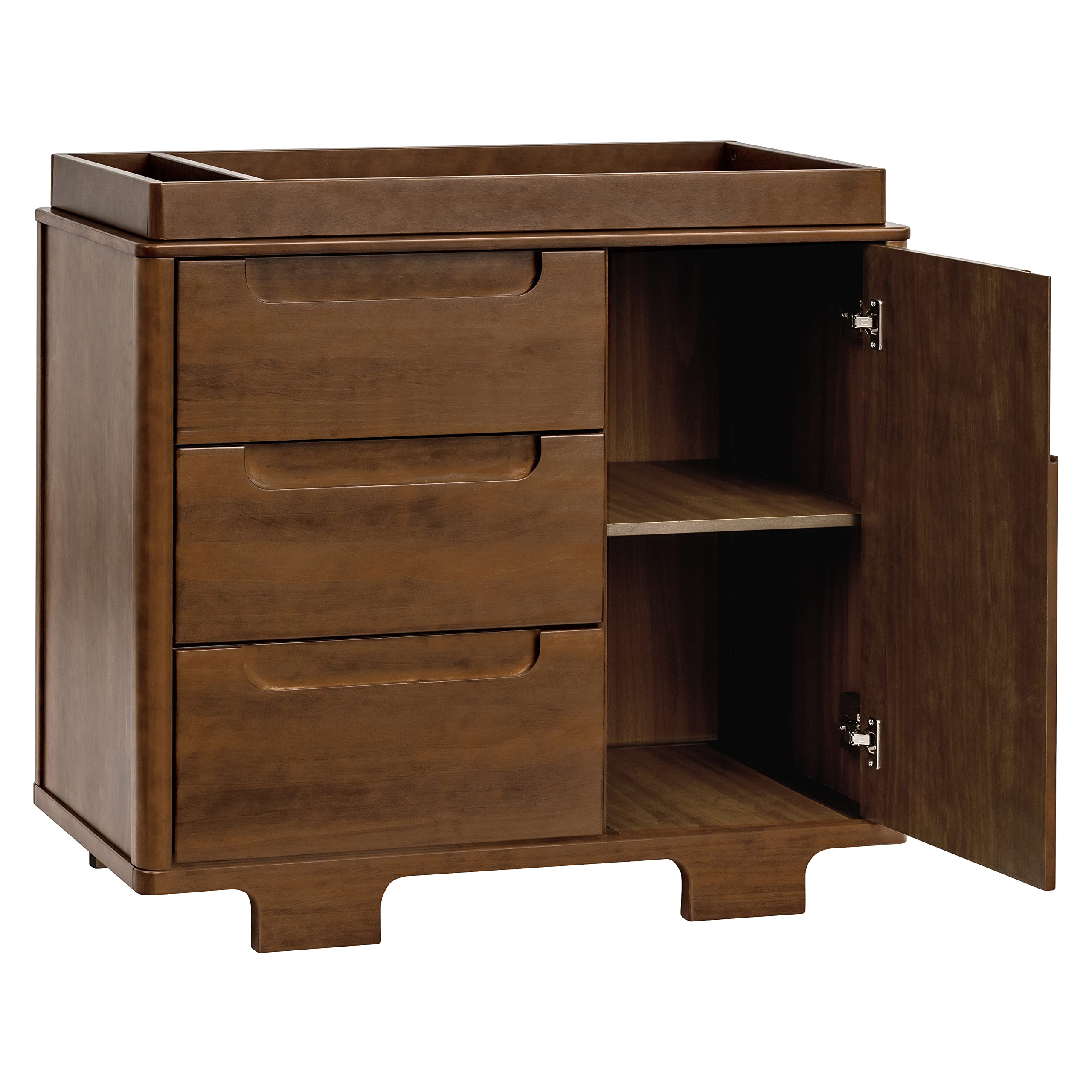 Babyletto Yuzu 3-Drawer Dresser in Natural Walnut - Greenguard Gold Certified, Non-Toxic Nursery Furniture for Baby's Room & Toddler Bedroom Storage