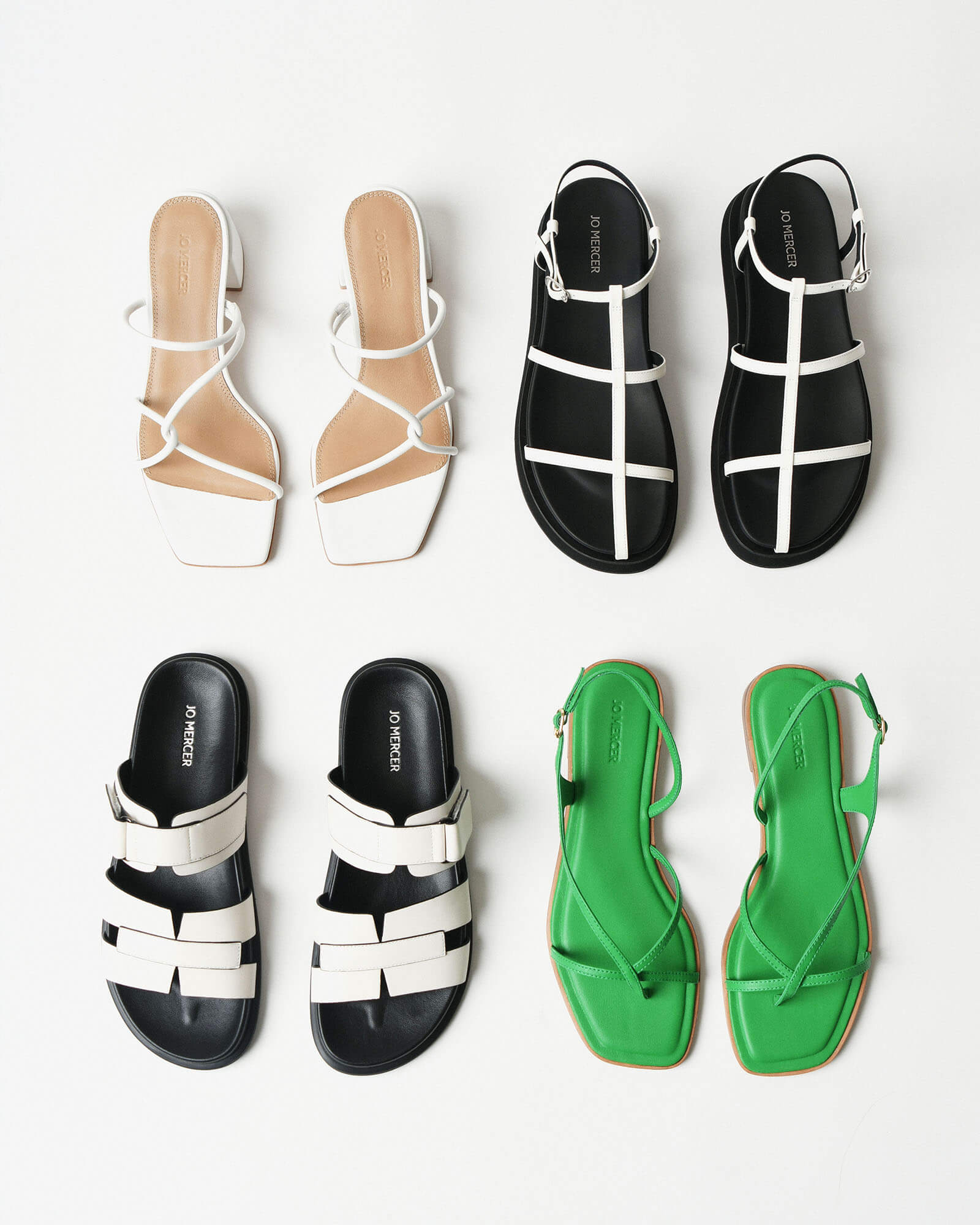 MINA Flat Sandals for Women - White & Multi-Color Comfortable Summer Beach Slides | Perfect for Vacation, Poolside, and Casual Outings