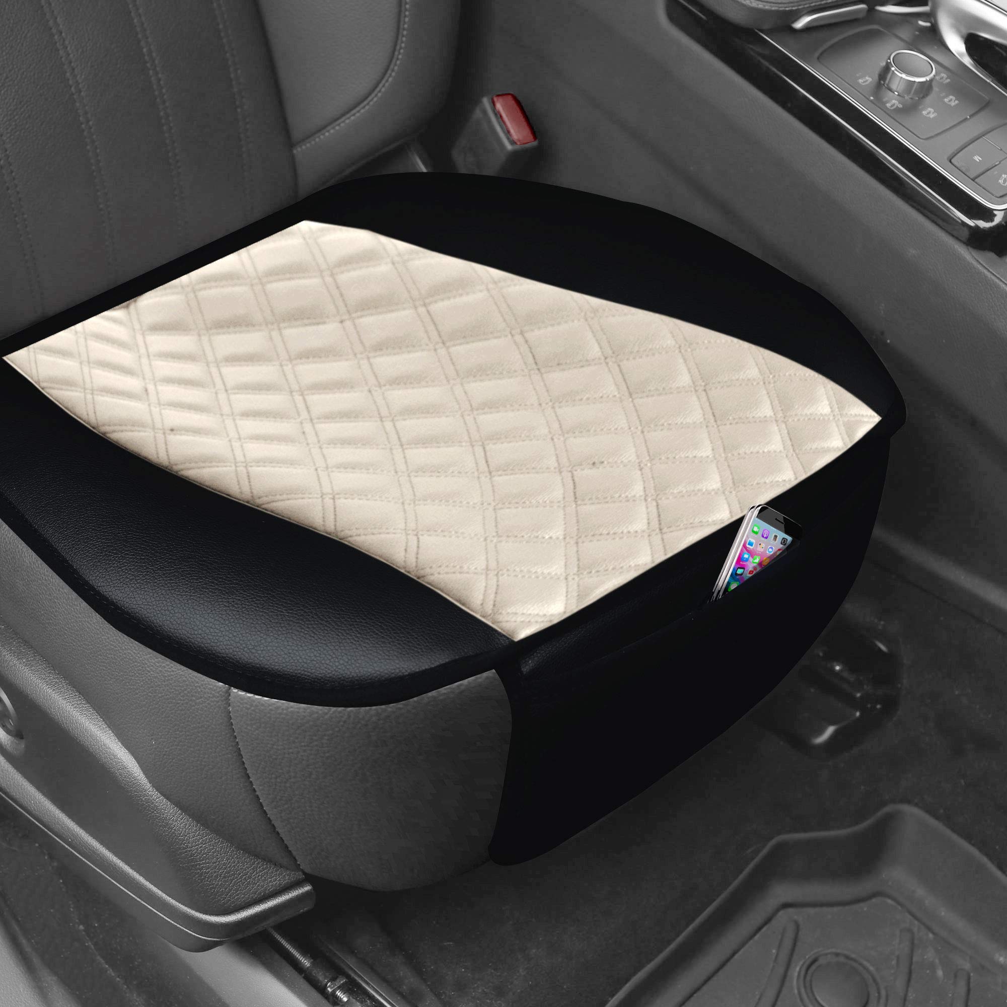 FH Group 2-Pack Faux Leather Car Seat Covers - Waterproof Universal Fit for Cars, Trucks & SUVs - Perfect for Road Trips & Daily Commute