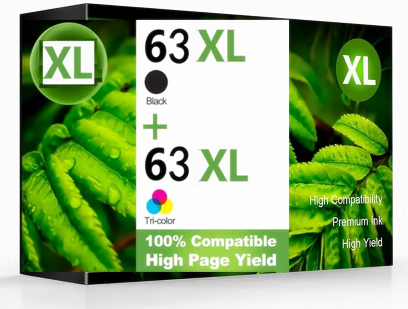HP 63 Ink Cartridge Combo Pack (1 Black, 1 Tri-Color) - Replacement for HP OfficeJet 3830, 4650, 5255, Envy 4520, 4512, 4513 Printers - High-Quality Printer Ink for Home & Office Use