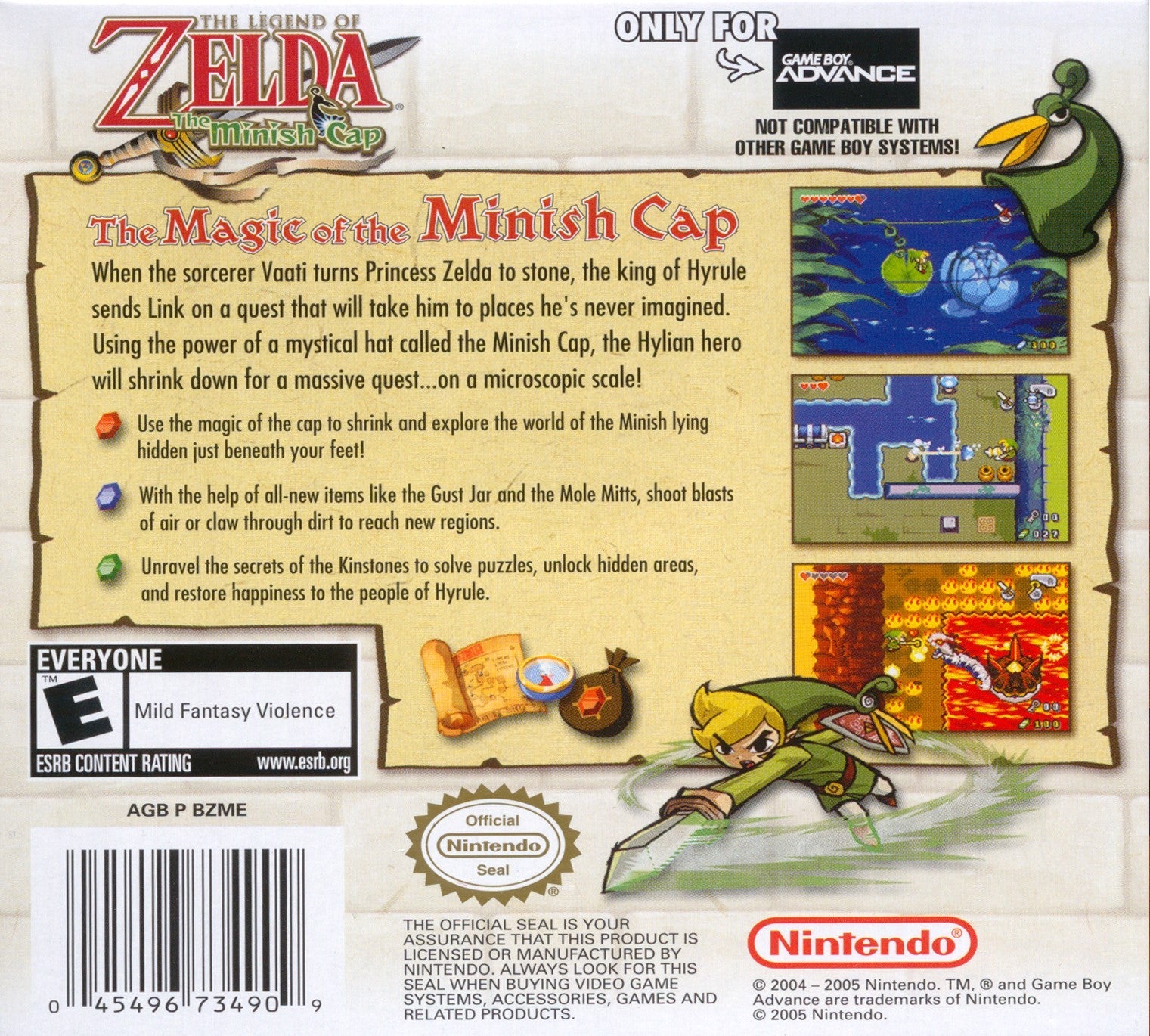 The Legend of Zelda: The Minish Cap - Classic Nintendo GBA Adventure Game | Perfect for Retro Gaming Enthusiasts & Zelda Fans