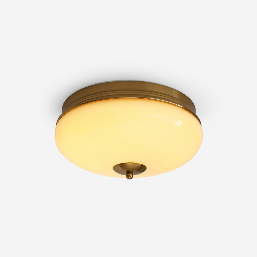 Vintage Ludo Round Ceiling Light Fixture - Modern LED Flush Mount Lighting for Living Room, Bedroom, Kitchen | Dimmable & Energy Efficient Home Decor