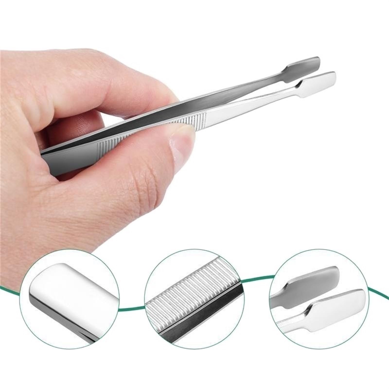 Premium Stainless Steel Hair Removal Tweezers - Professional Eyebrow & Facial Tweezers for Precision Grooming, Waxing, and DIY Beauty Care - Ideal for Eyebrow Shaping, Splinter Removal, and Crafting Projects
