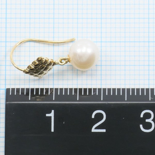 18K Yellow Gold Pearl Earrings for Women - Elegant Stud Earrings with Real Pearls - Perfect for Weddings, Parties & Special Occasions