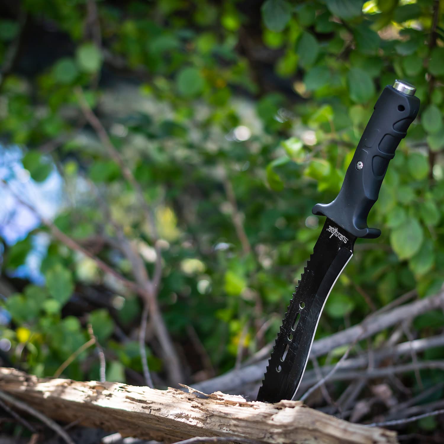 Survivor HK-729BK 12-Inch Fixed Blade Outdoor Knife - Tactical Survival Knife for Camping, Hunting & Bushcraft | Durable Full Tang Construction