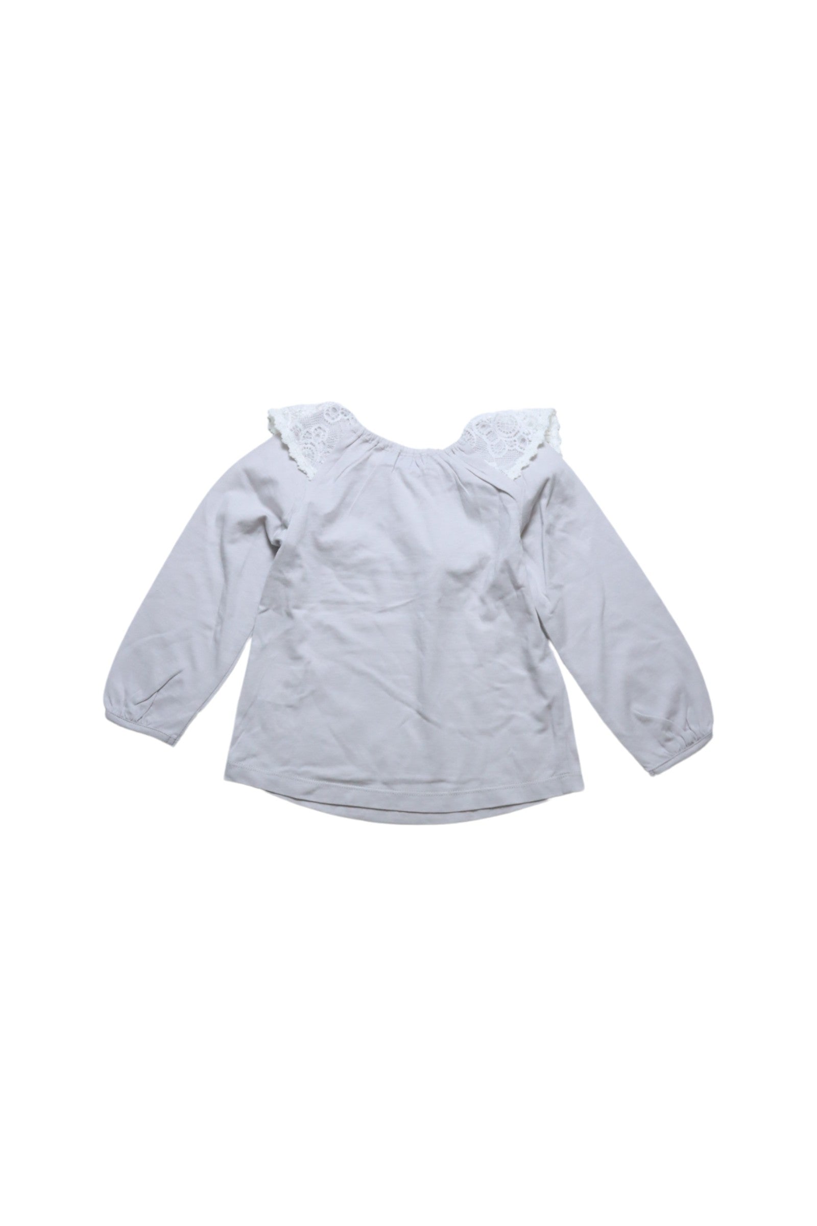 Anna Sui Long Sleeve Blouse for Girls 2T (100cm) - Stylish Floral Print Top for Toddler Girls, Perfect for Birthday Parties, Family Photos & Special Occasions