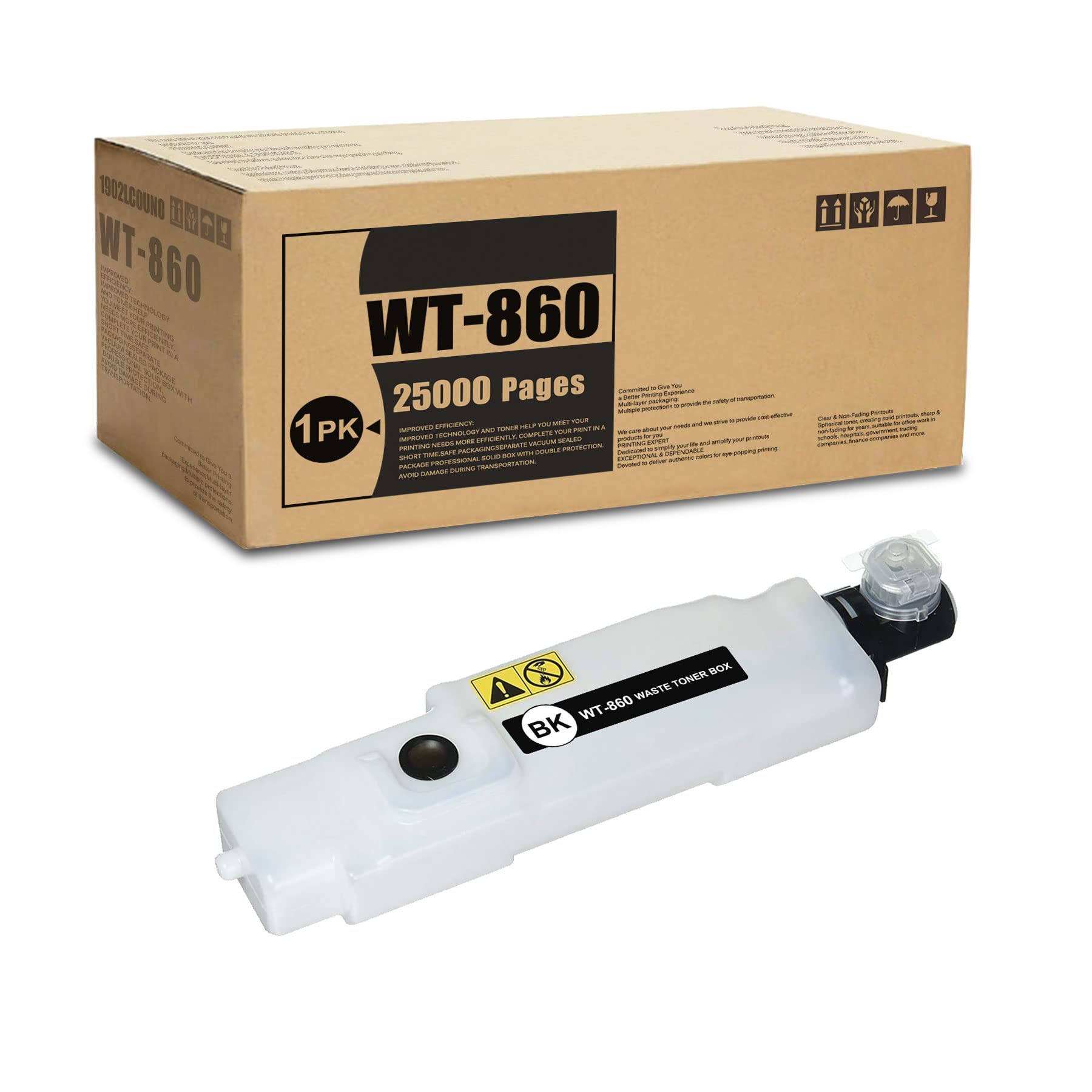 SAOUOTONER WT-860 Waste Toner Box Replacement for Kyocera Printers - Office & Home Use
