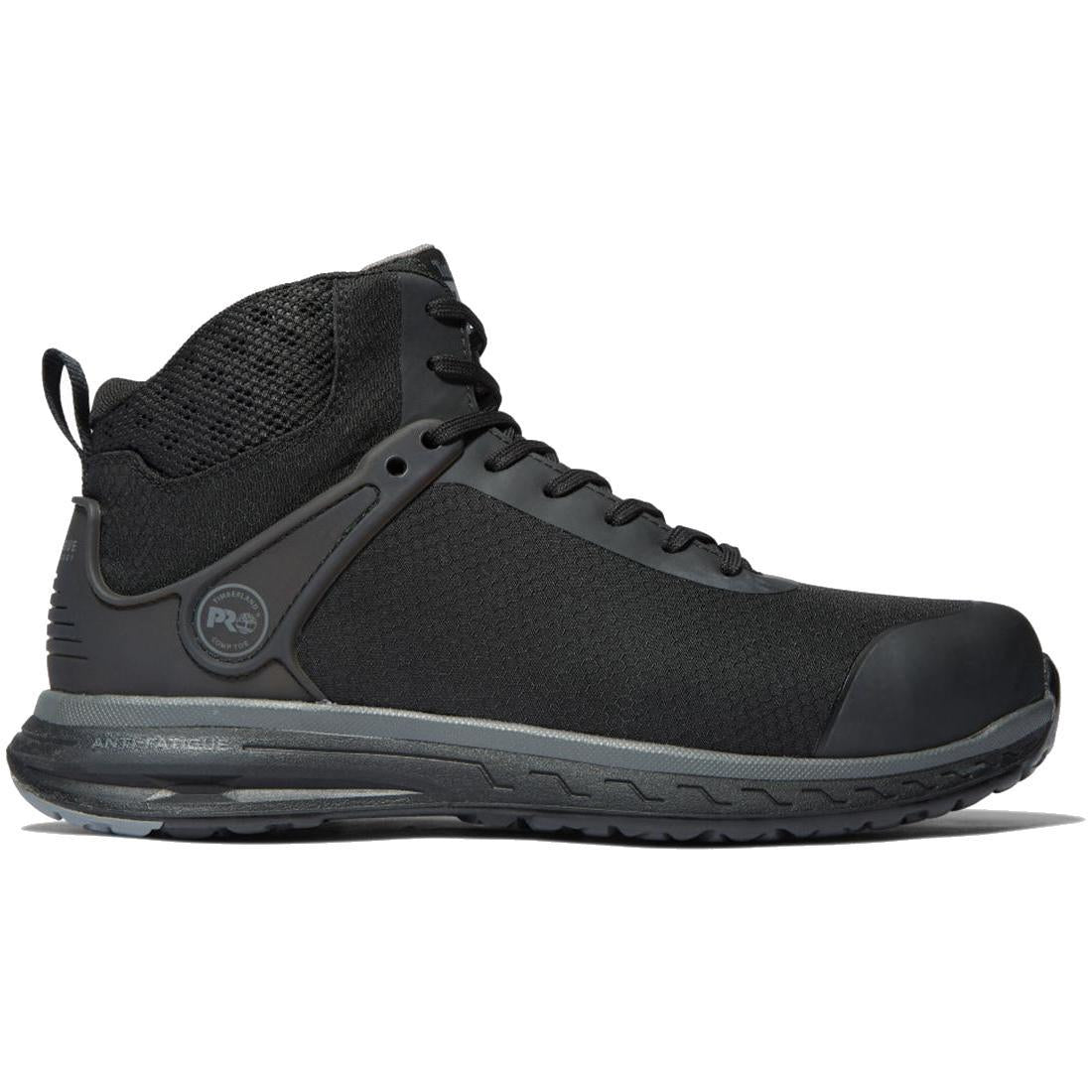 Men's Composite Toe Work Boots - Black Safety Shoes for Construction & Heavy Duty Work - Slip Resistant, Electrical Hazard Protection