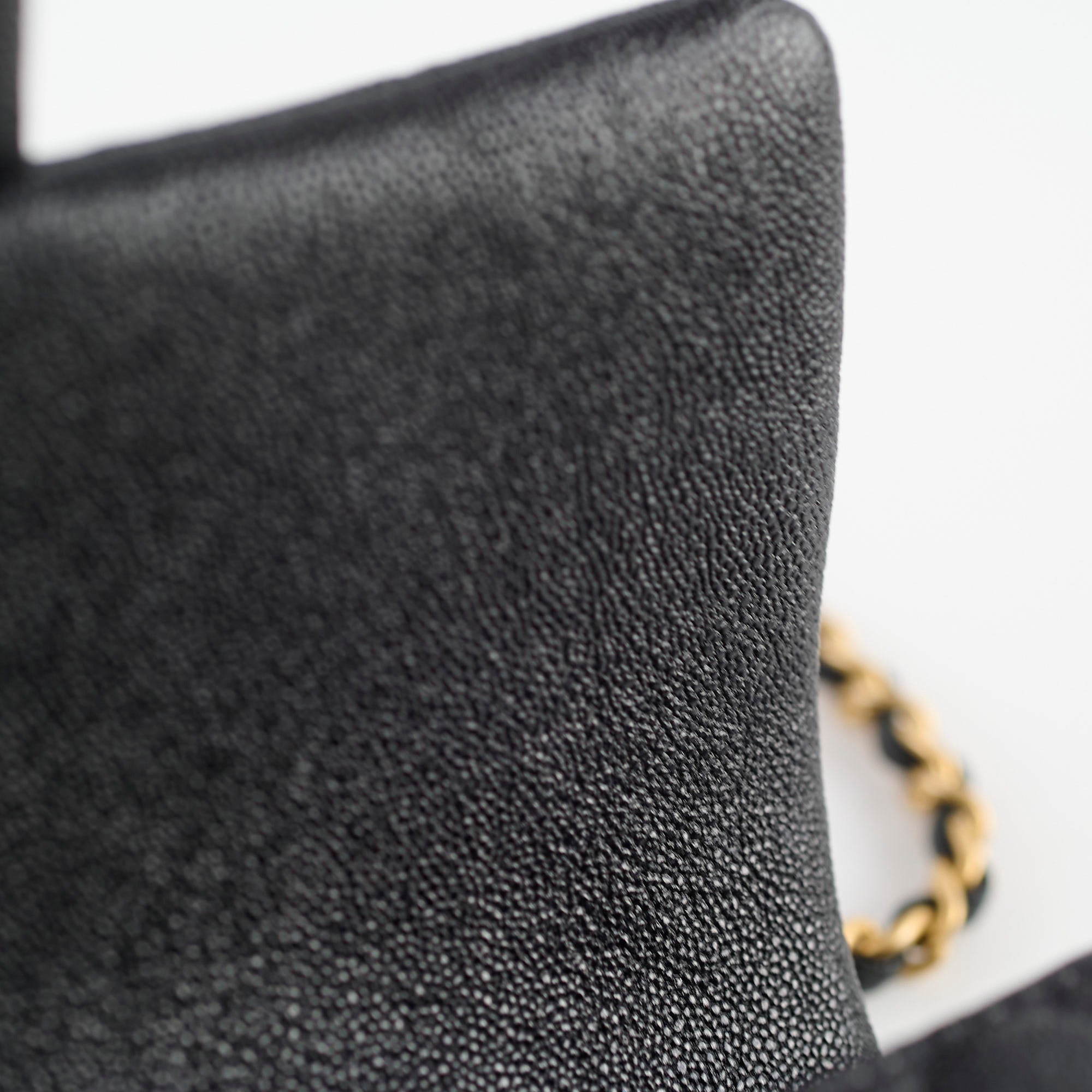 Chanel Caviar Leather Rectangular Top Handle Bag Black 31 Series - Luxury Handbag for Women, Perfect for Work, Parties & Everyday Use