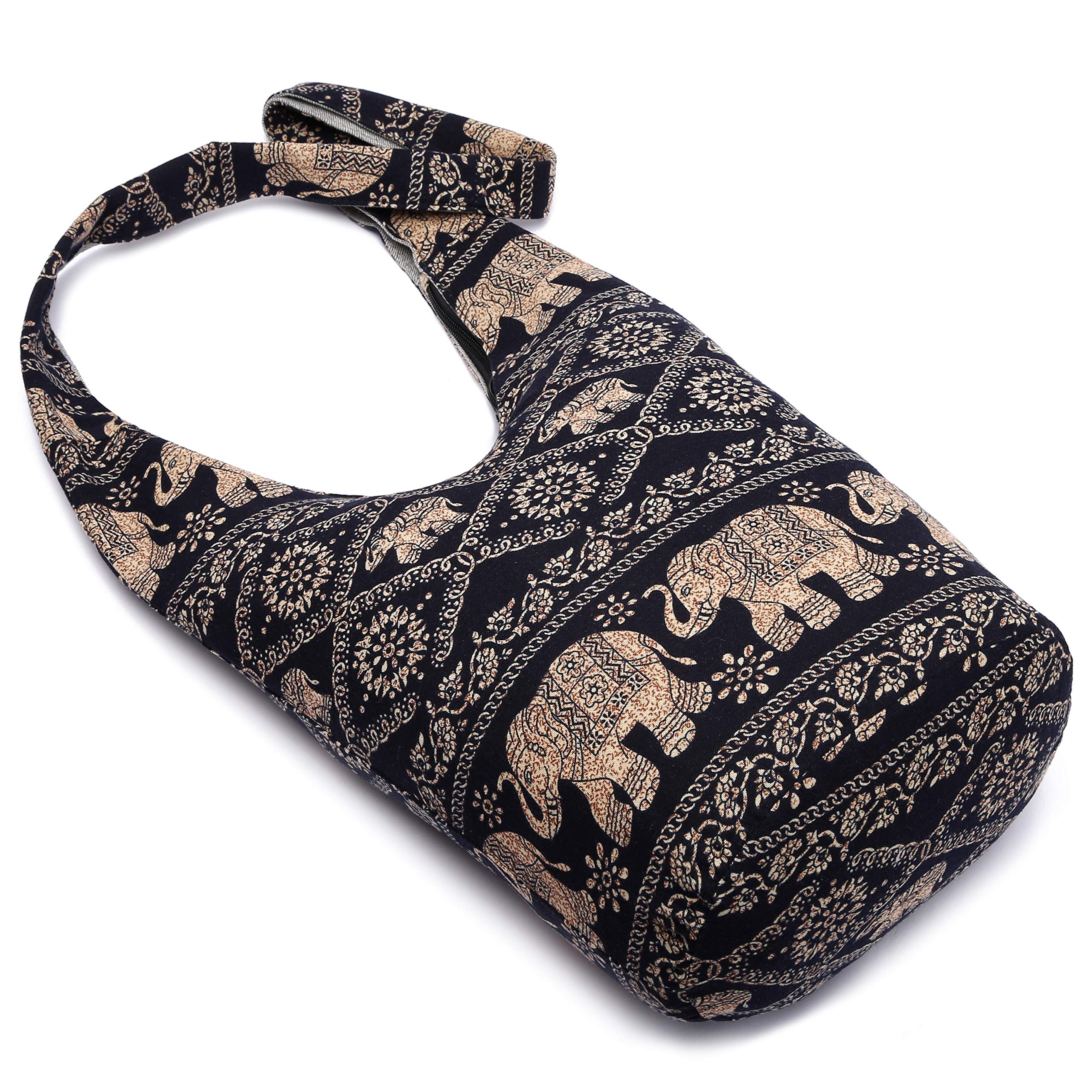 Stylish Women's Canvas Shoulder Bag - Bohemian Animal Print Crossbody Purse for Everyday Use, Travel & Casual Outings