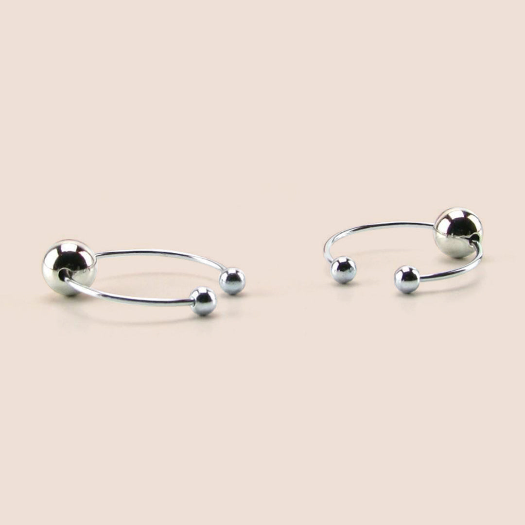 Silver Nipple and Clitoral Jewelry - Non-Piercing Body Jewelry for Sensual Wear & Intimate Accessories | Perfect for Adults, Couples Play & Special Occasions