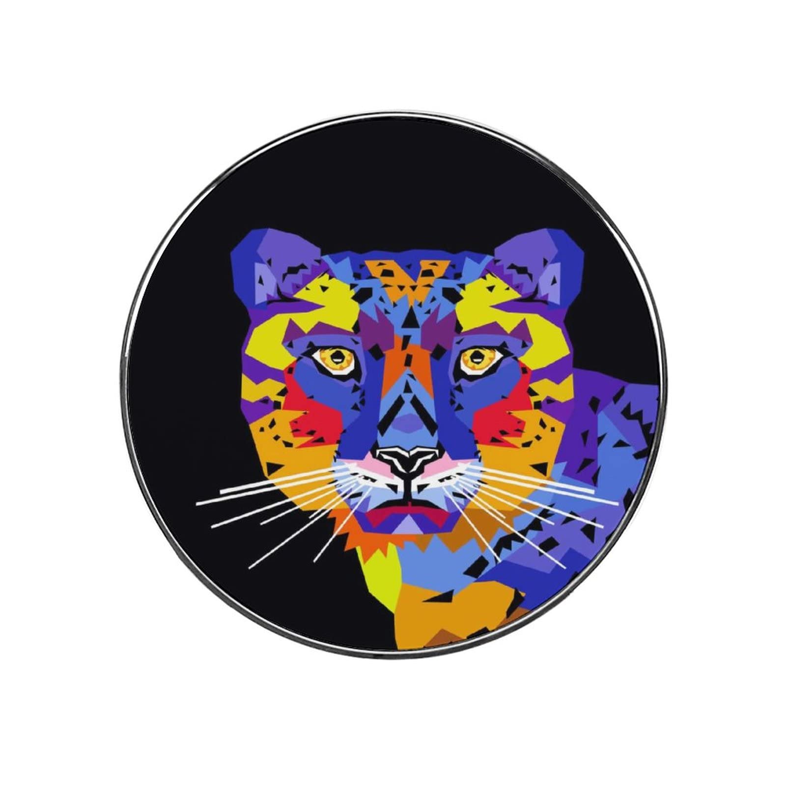 Colorful Leopard Print Fridge Magnets - Strong Hold for Refrigerators, Whiteboards & Metal Surfaces - Fun Kitchen Decor & Office Organization Accessories (Set of 12) - Perfect for Holding Photos, Notes & Shopping Lists