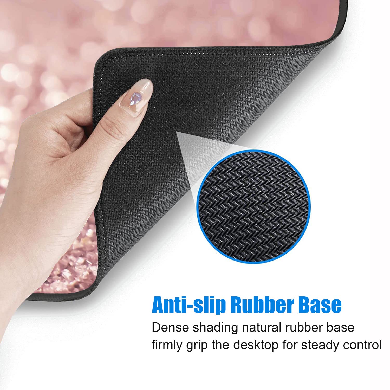 XXL Gaming Mouse Pad 31.5x11.8 Inches - Non-Slip Desk Mat with Stitched Edges & Built-in Coasters for PC, Laptop, Office & Home Use - Perfect for Work, Gaming & Bible Study (Philippians 4:13 Inspired)