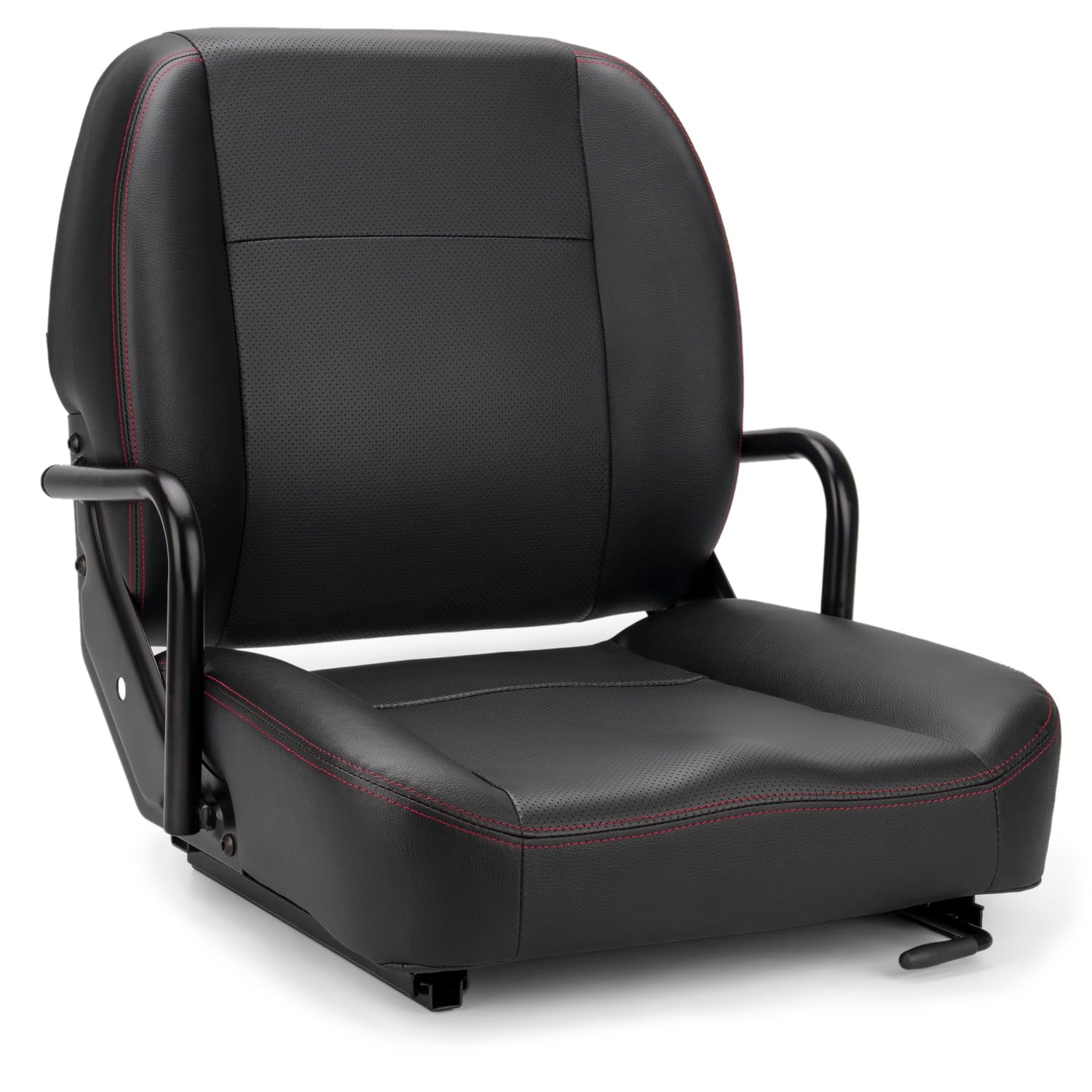 Heavy Duty Universal Forklift Seat with Hip Restraint & Micro Switch - Compatible with Tractors, Mowers, Skid Loaders, Telehandlers, Backhoes, Excavators & Dozers - Ergonomic Design for Enhanced Comfort & Safety During Long Work Shifts