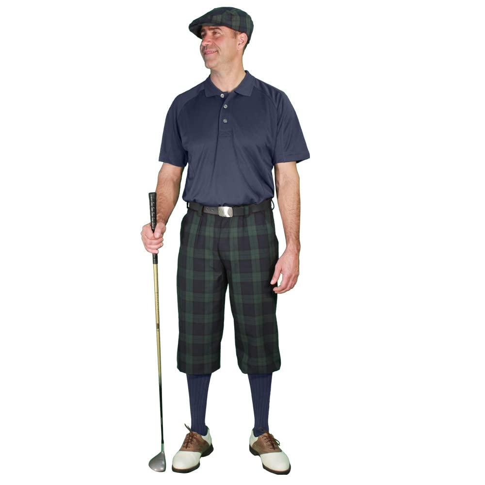 Men's 'Par 5' Plaid Shirt - Stewart Collection - Casual & Golf Wear - Perfect for Office, Weekend Outings & Golf Course Fashion
