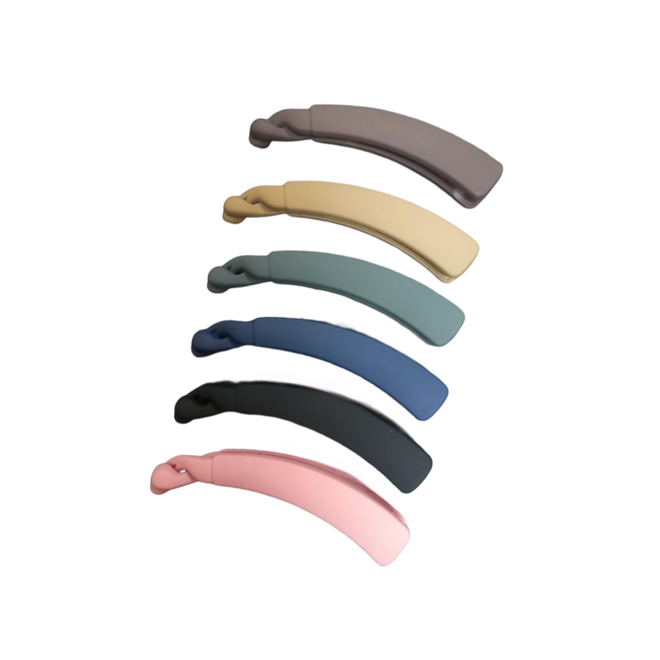 Women's Hair Banana Clips - 6 Pack Fashion Hair Accessories for Women & Girls - Perfect for Ponytails, Buns & Everyday Styling