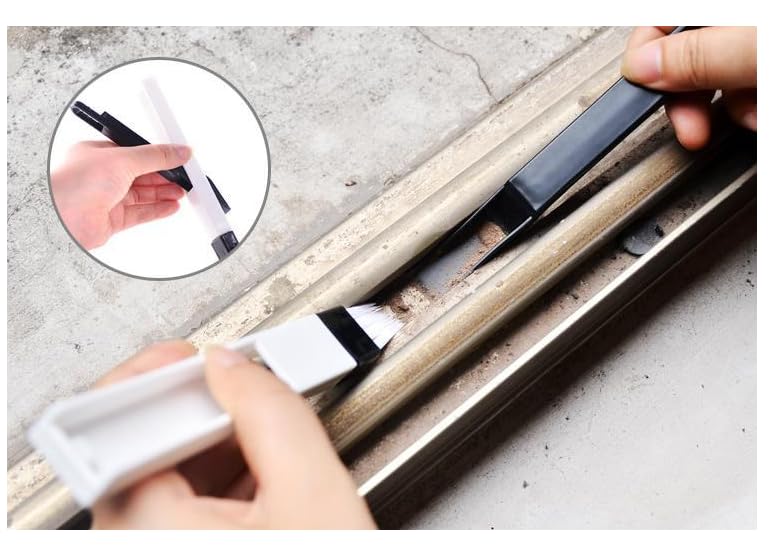 6pcs Magic Window Track Cleaner Set - for Door & Window Groove Cleaning - Home & Office Use