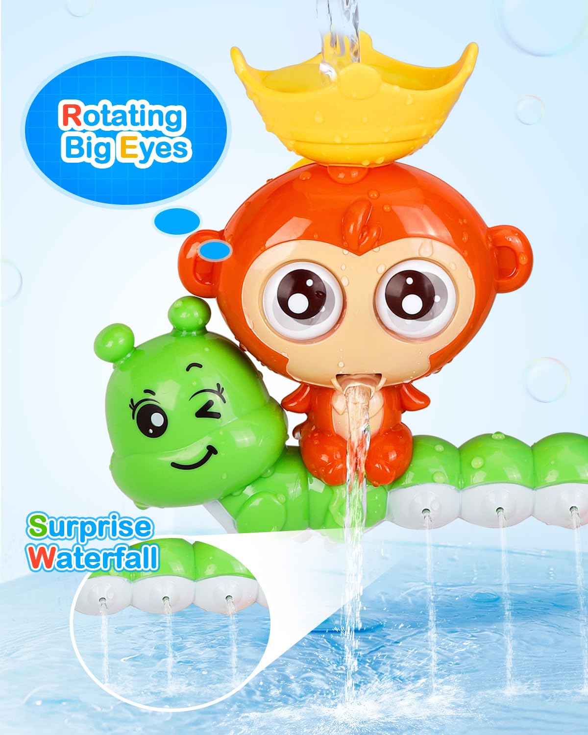 LULULIA Bath Toys for Toddlers 1-5 Years Old - Sensory Bath Toys for Babies 6-12 Months & Autism - Fun Educational Bath Time Gifts for Boys & Girls | Perfect for Bathtub Play, Sensory Development & Birthday Presents