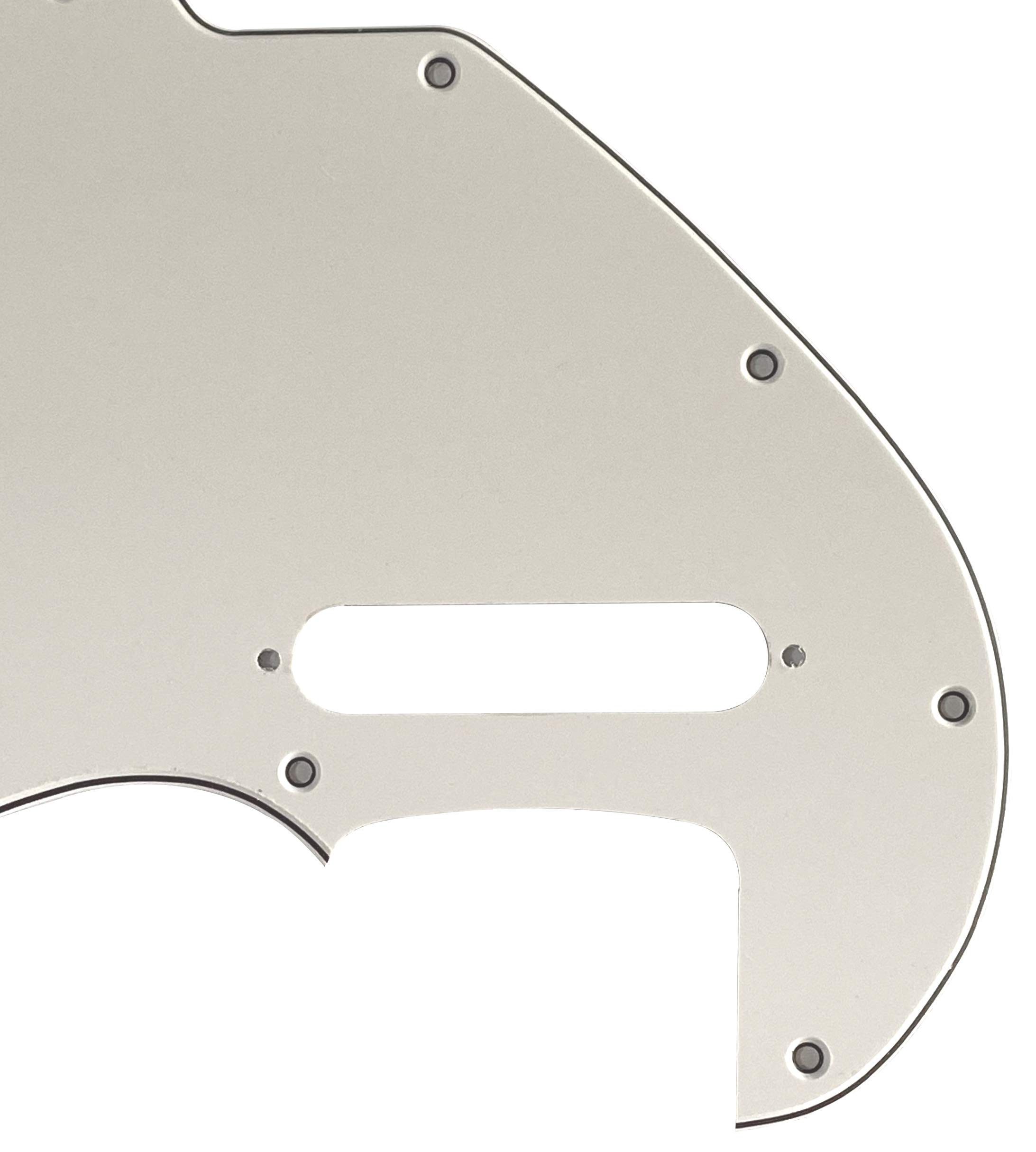 Suhr Classic T Antique Tele Style Guitar Pickguard - 3 Ply White Replacement Part for Electric Guitar - Perfect for Upgrades & DIY Repairs