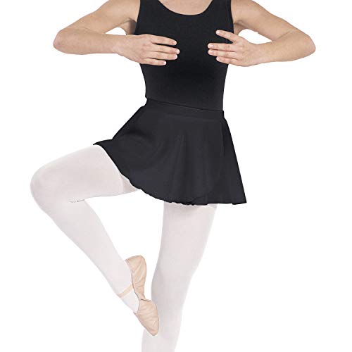 Eurotard Girls Mock Wrap Skirt - Stylish Dance Skirt for Ballet, Jazz & Performance - Perfect for Recitals, Competitions & Practice (Style 10127)