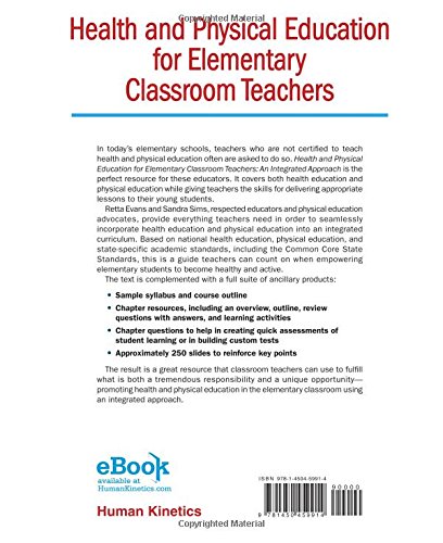 Health and Physical Education for Elementary Classroom Teachers: An Integrated Approach by SHAPE America - Standards-Based Curriculum for K-6 Teachers | Perfect for Lesson Planning, Classroom Activities & Student Wellness Programs