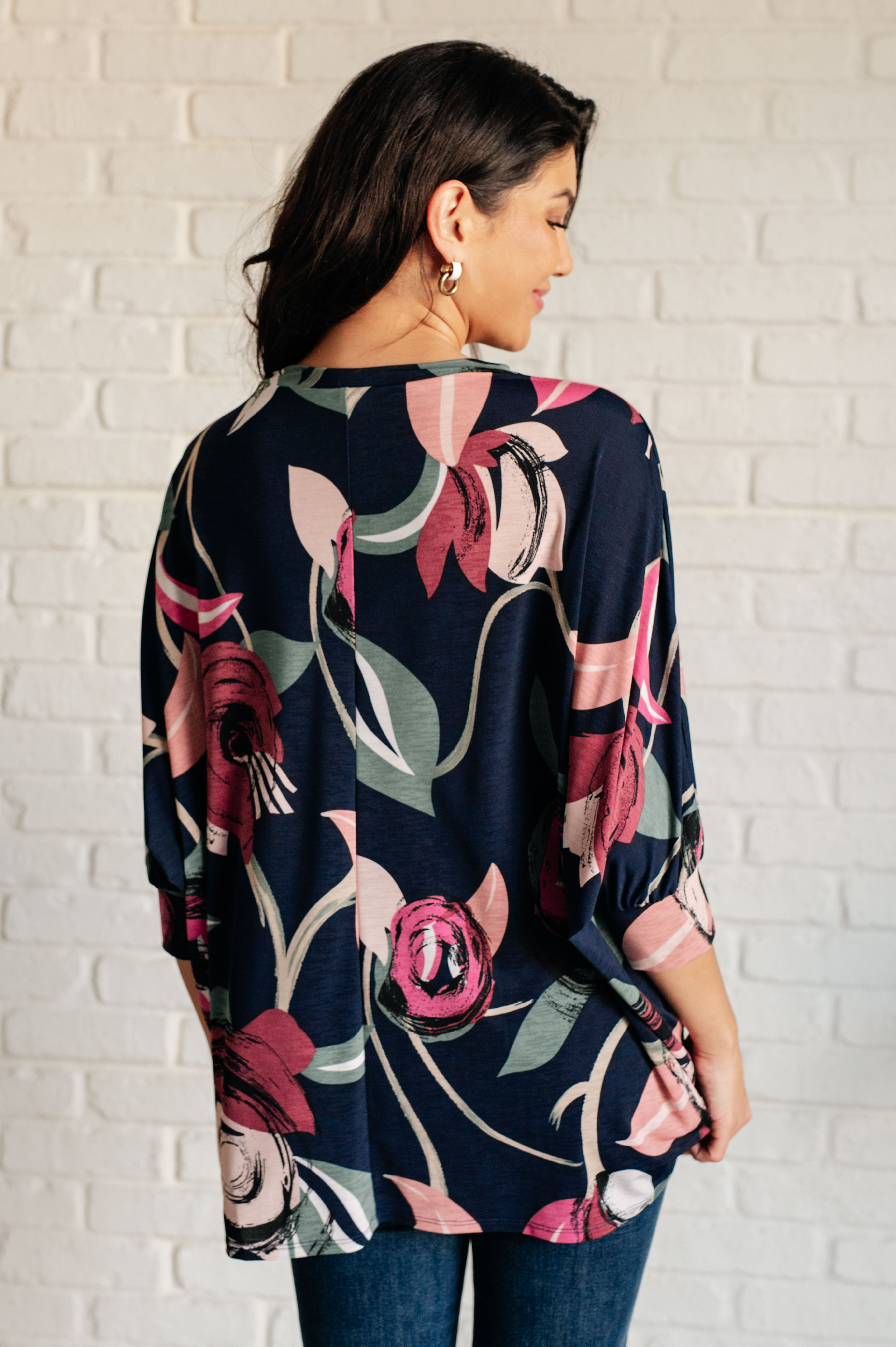 Float On Floral Top - Women's Boho Summer Blouse with Floral Print | Perfect for Beach Vacations, Music Festivals & Casual Outings