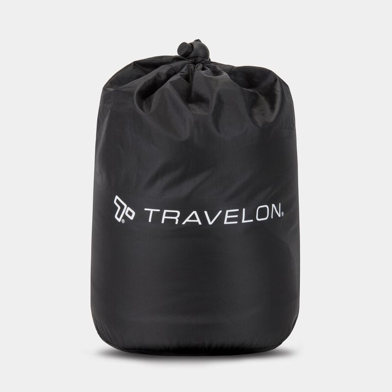 Travelon Contoured Memory Foam Travel Pillow - Neck Support for Airplane, Car & Office - Comfortable & Portable for Long Flights & Road Trips