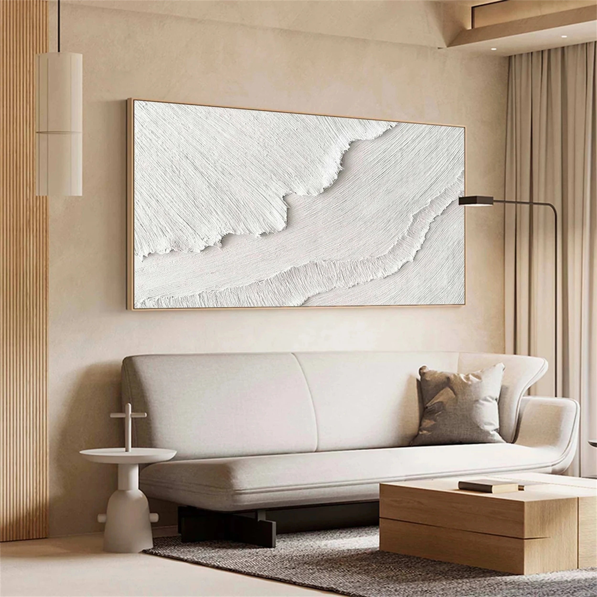 Ocean and Sky Painting #OS 098 - Handmade Canvas Wall Art for Home & Office Decor - Perfect for Living Room, Bedroom, or Office Wall Decoration