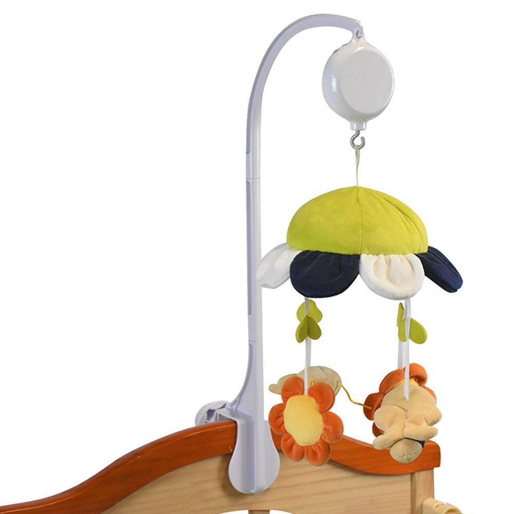 Baby Crib Bell Holder & Music Box Holder - White Crib Mobile Bed Bell for Newborns 0+ Months | Perfect for Nursery Decor & Soothing Baby to Sleep