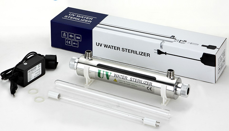 16W UV Water Purifier for Tiny House & 1 Bathroom - Whole House UV Filtration System | Clean Drinking Water for RV, Cabin, Mobile Homes & Small Spaces