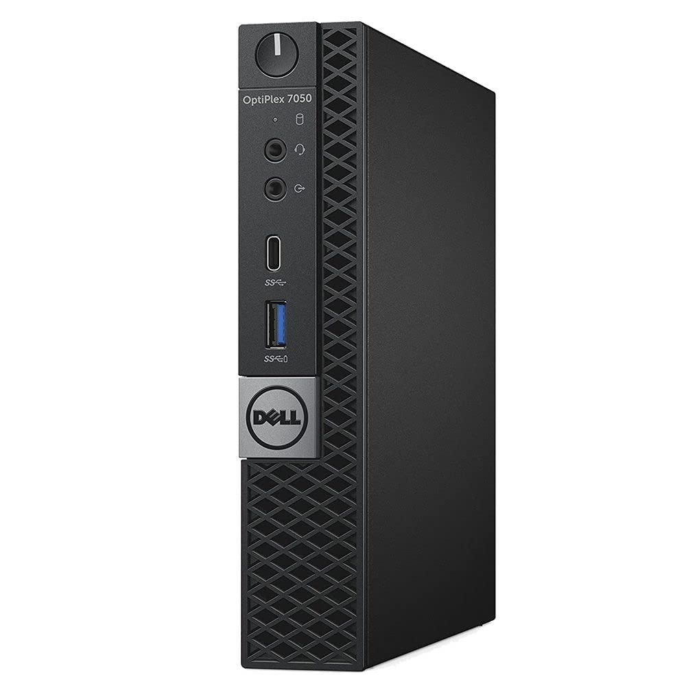 Refurbished Dell Optiplex 7050 Micro Business Desktop PC - Intel Core i7-6700T up to 3.6GHz, 32GB DDR4 RAM, 1TB NVMe M.2 SSD, WiFi, Bluetooth, HDMI, Dual Monitor Support - Includes Wireless Keyboard & Mouse - Perfect for Home Office, Small Business & Remote Work (Windows 10 Pro)