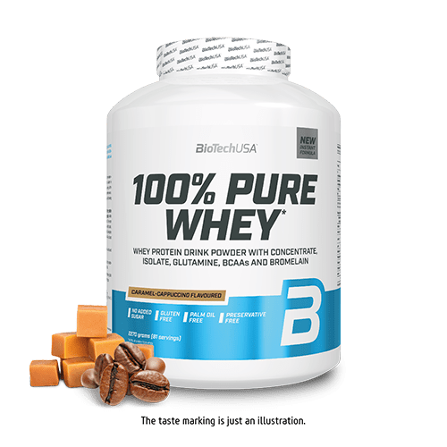BioTechUSA 100% Pure Whey Protein Powder - 5lb (2.27kg) Vanilla Flavor for Muscle Recovery & Growth - Post-Workout Shake for Gym & Fitness Enthusiasts