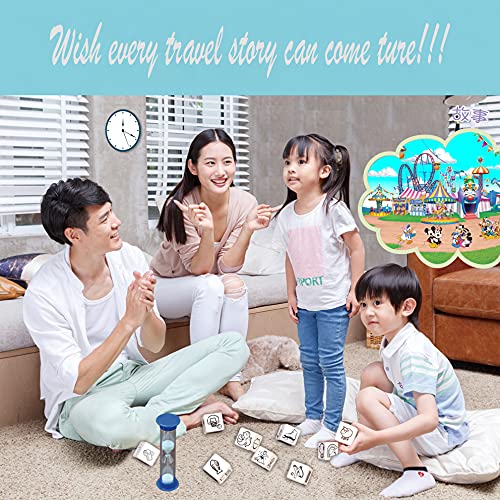 Happy Story 9 Cubes Bundle Set - Creative Word & Story Dice Game for Kids with 4 Models & 54 Images | Unlimited Story Combinations | Educational Imaginative Play Toy for Family Game Night & Classroom Activities