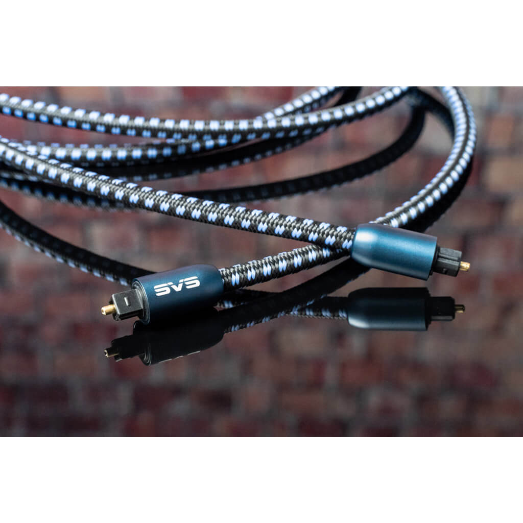 Premium SVS SoundPath Digital Optical Audio Cable - High-Speed Toslink Fiber Optic Cable for Home Theater, Soundbar, TV, Gaming & Hi-Fi Systems (3ft/1m) - Crystal Clear Digital Audio Transmission
