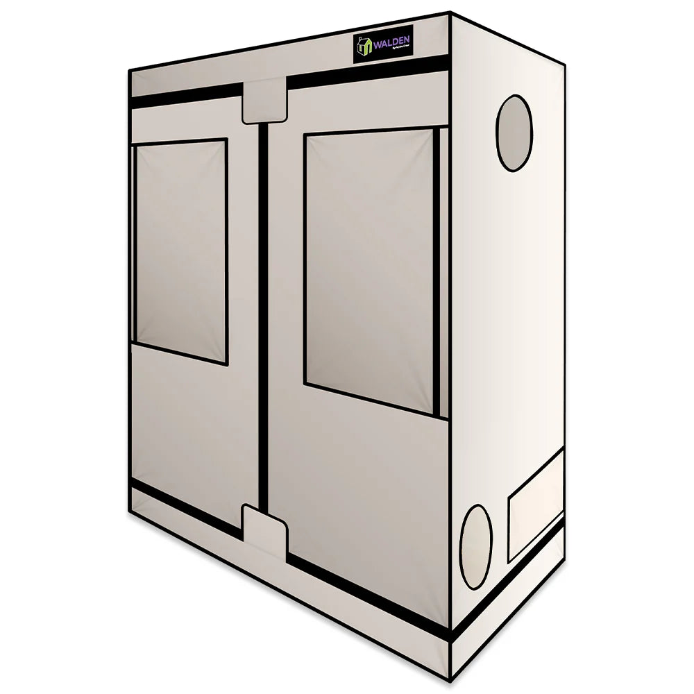 Active Grow 2' x 4' Walden White Hydroponic Grow Tent for Indoor Plants - Perfect for Seed Starting, Herb Gardens & Hydroponics Systems