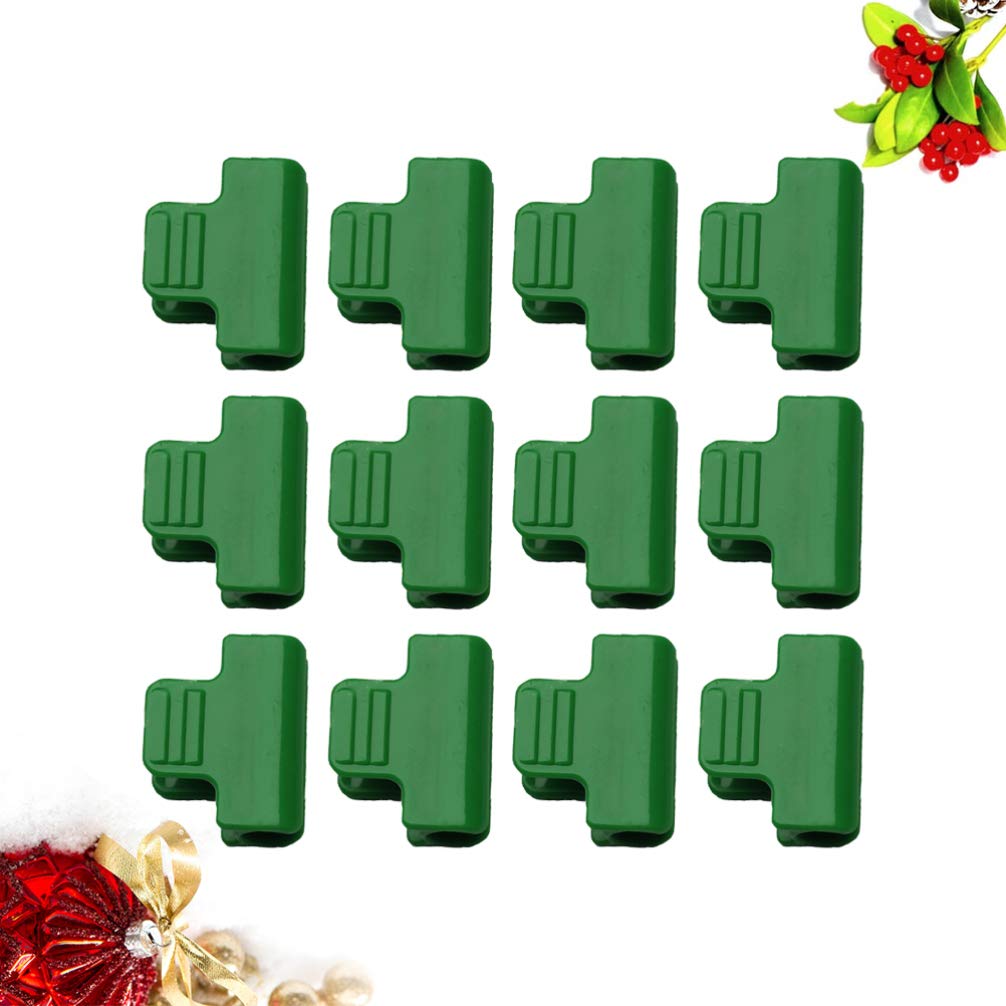 12-Pack Cabilock Greenhouse Frame Clips - Heavy Duty Steel Wire Tube & Film Clamps for Plant Support, Shed Insulation, and Net Folding - Ideal for DIY Greenhouse, Garden Shed, and Plant Protection