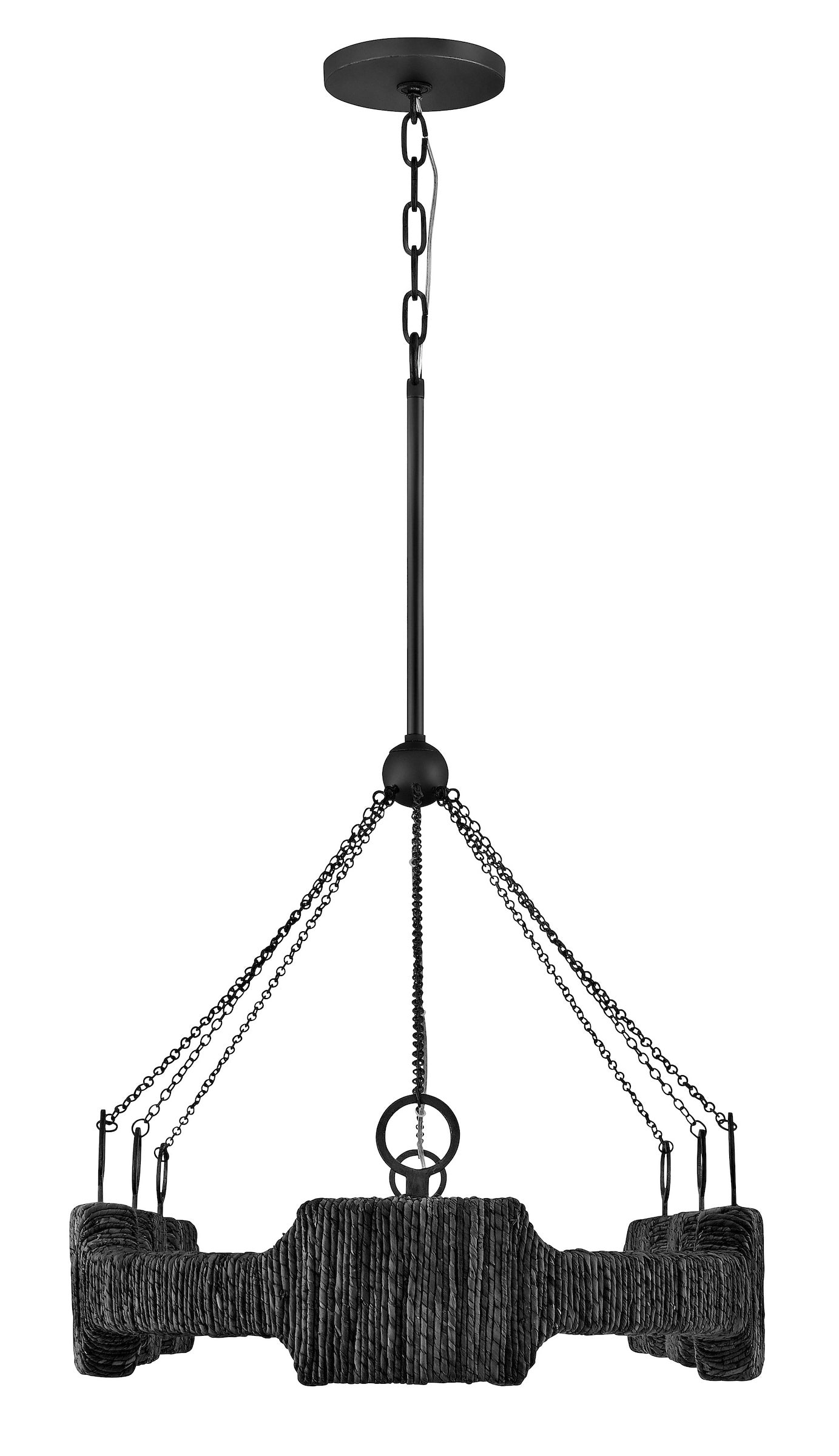 Modern LED Linear Chandelier - Sleek Dimmable Hanging Light Fixture for Dining Room, Kitchen Island & Living Room Decor