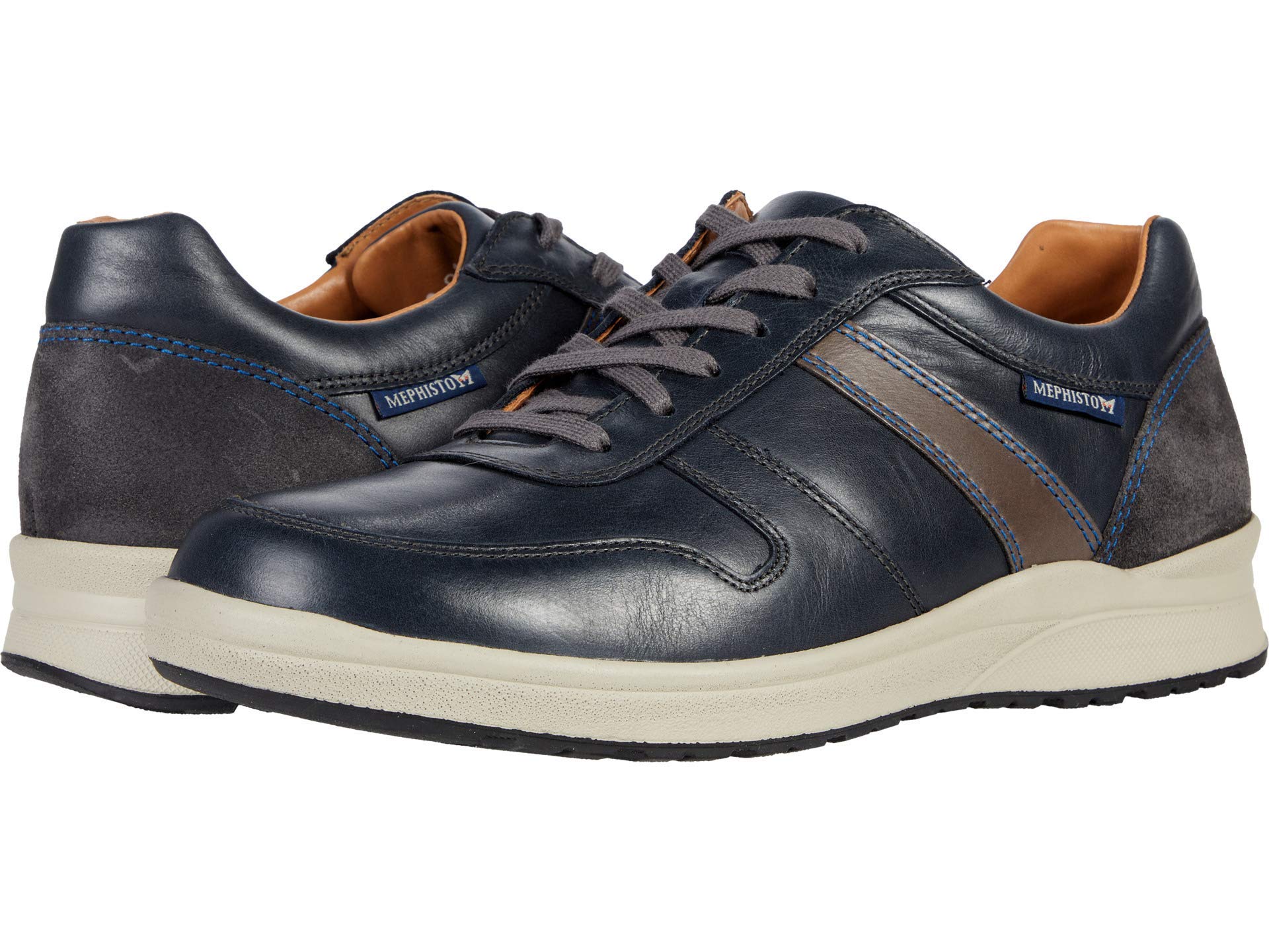 Mephisto Men's Vito Comfortable Walking Sneakers - Lightweight Casual Shoes for Walking, Travel & Everyday Wear