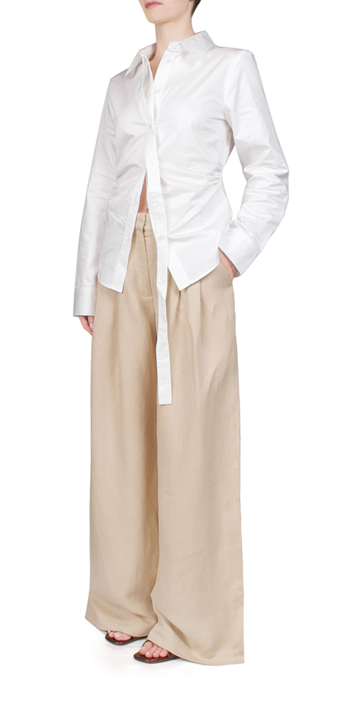 Deconstructed White Shirt for Men - Trendy Oversized Button Down Shirt for Casual Wear & Street Style Outfits