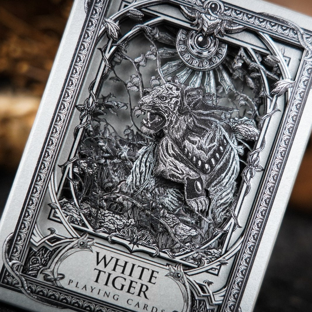 White Tiger Black Gold Box Set - Premium Collectible Gift Set for Home Decor, Office Display & Feng Shui