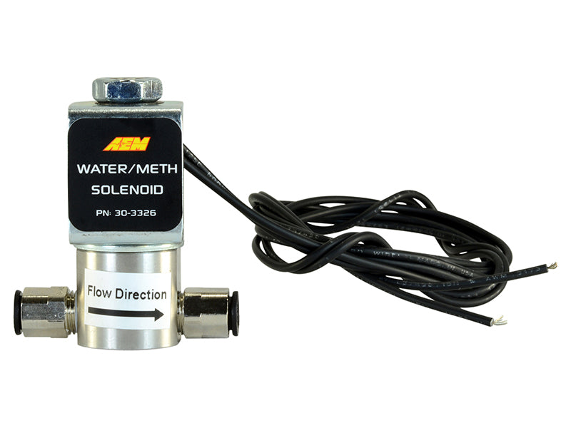 High Flow AEM Water Methanol Injection System Kit - 200PSI, 1/8in 27NPT Ports, Low Current WMI Solenoid for Turbocharged & Supercharged Engines - Perfect for Performance Tuning, Drag Racing & Off-Road Applications