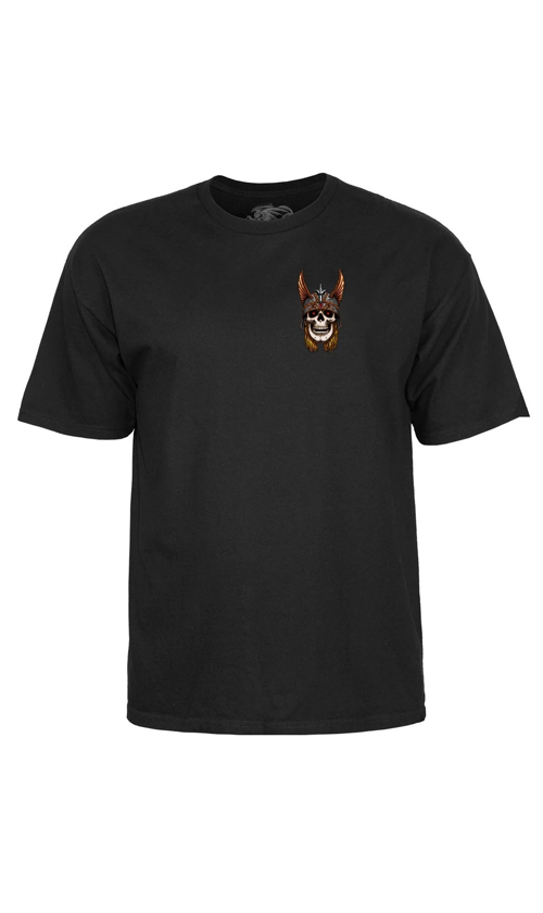 Powell Peralta Anderson Skull Men's Graphic T-Shirt - Black Cotton Tee for Skateboarding & Streetwear Fashion