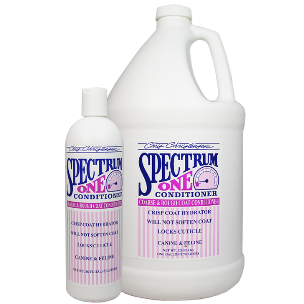 Spectrum One Coarse & Rough Coat Conditioner for Dogs - 3 Sizes (8oz, 16oz, 32oz) | Moisturizing & Detangling Dog Conditioner for Rough Coats | Perfect for Grooming & Daily Coat Care at Home or Professional Use