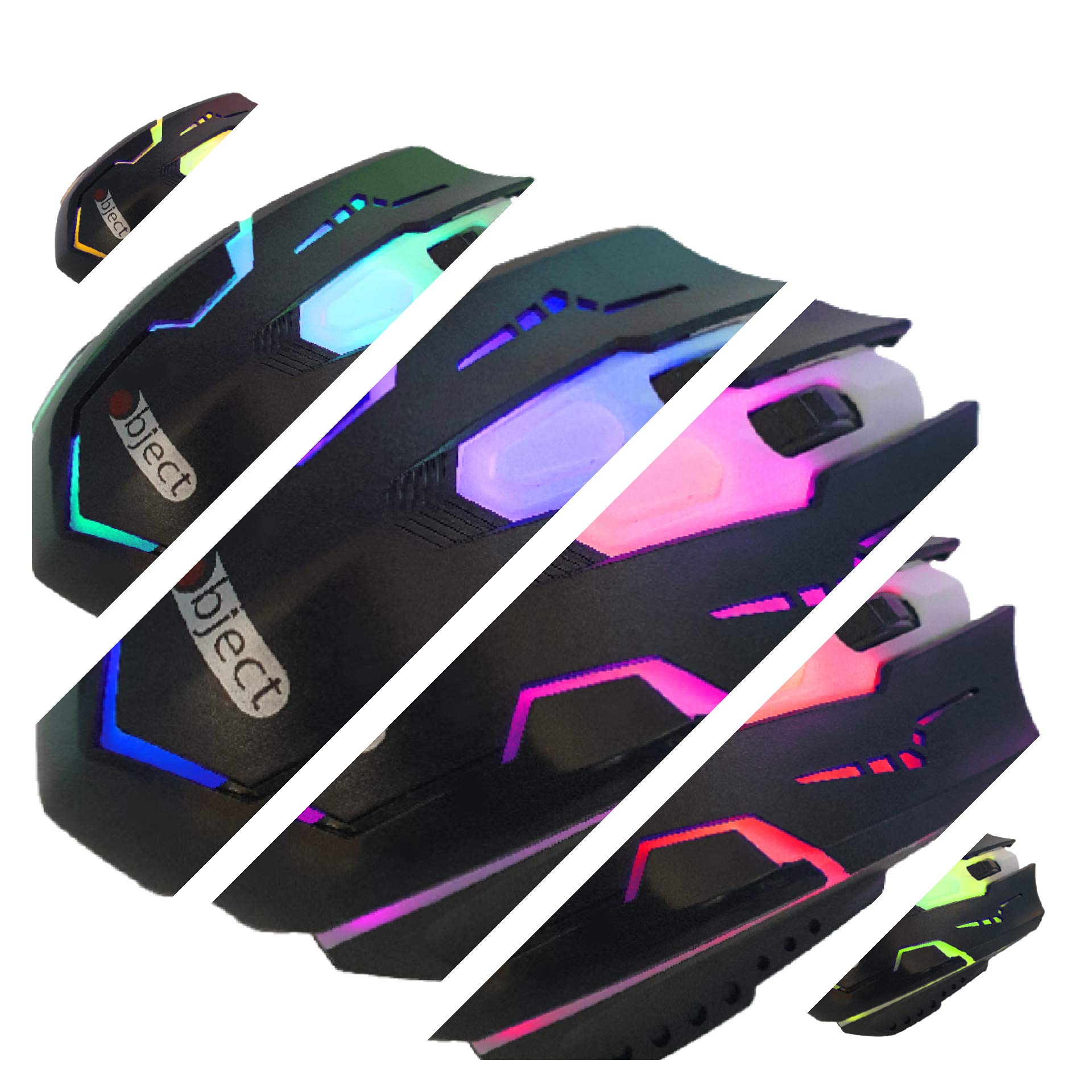3-in-1 Pro Gaming Headset with LED Lights, Mouse & Mouse Pad - RGB Color Changing Headphones with Microphone & Volume Control for PC, Laptop, Mac (Includes 3.5mm Splitter Cable) - Perfect for Esports, Streaming & Online Gaming