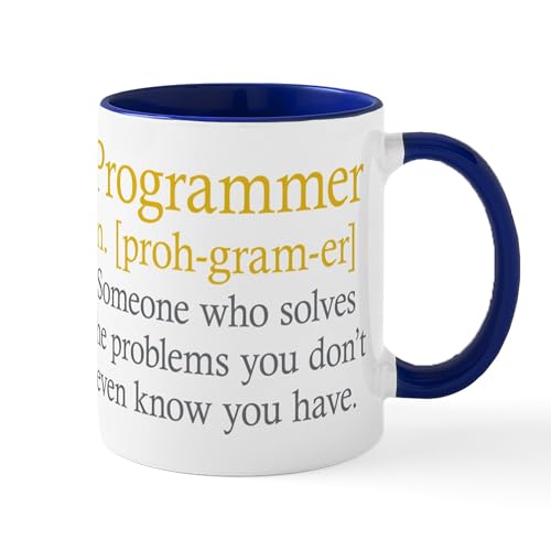 White/Navy Inside - Programmer Definition Mugs