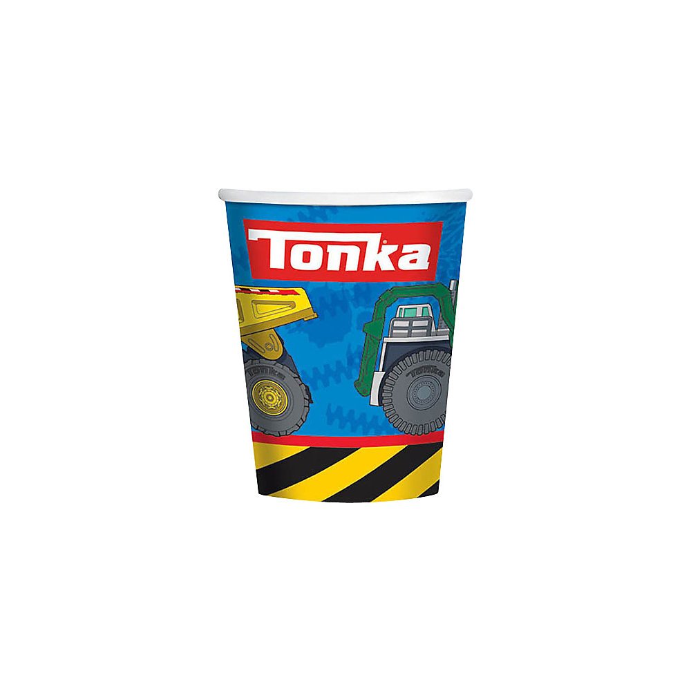 Tonka 9oz Plastic Cups (8 Pack) - Durable Disposable Drinking Cups for Parties, BBQs, Picnics & Events - Bulk Party Supplies for Weddings, Birthdays & Celebrations