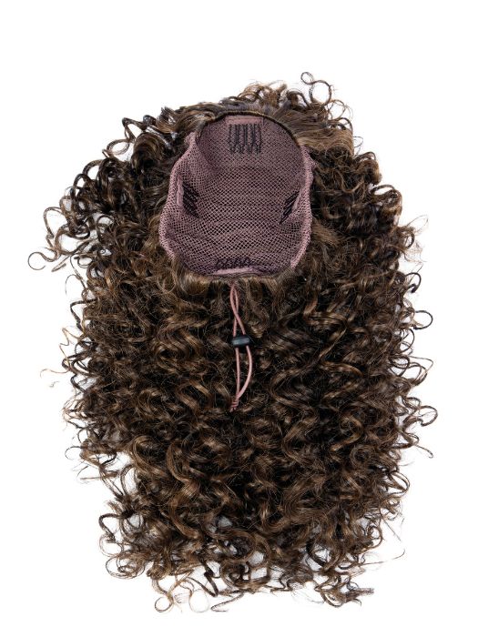 16-Inch Coily Cinched Synthetic Ponytail Hair Extension - Natural Look for Black Women | Perfect for Protective Styles, Everyday Wear & Special Occasions